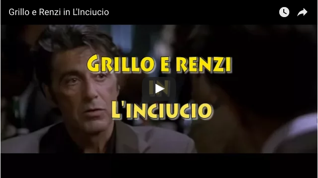 Grillo e Renzi in L'Inciucio